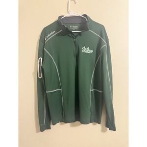 Columbia Golf‎ Men Large Quarter-Zip Pullover Green USF Bulls